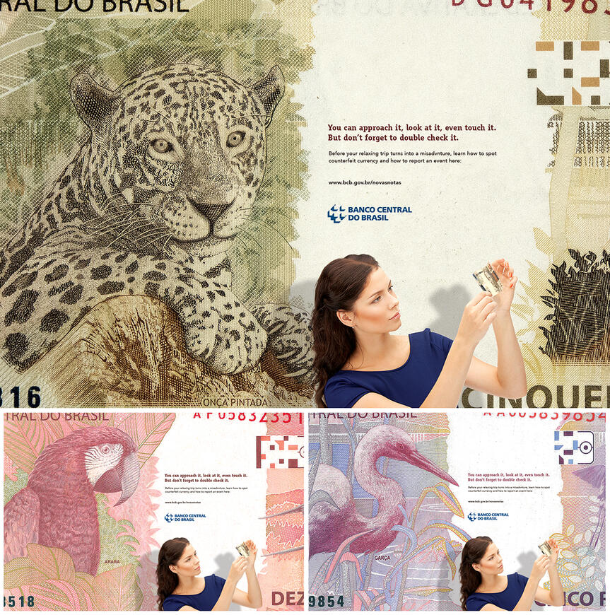 Central Bank of Brazil - Counterfeit currency ad series