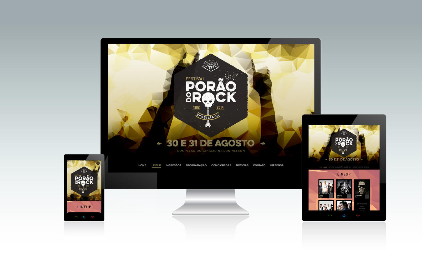 Porão do Rock music festival full branding