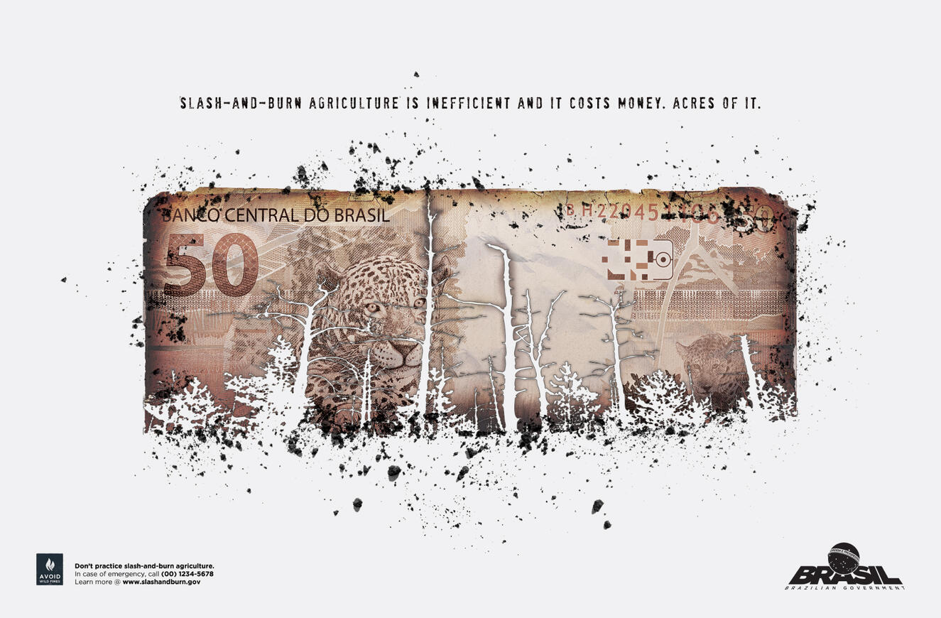 Brazilian Ministry of Agriculture - Slash and Burn magazine ad