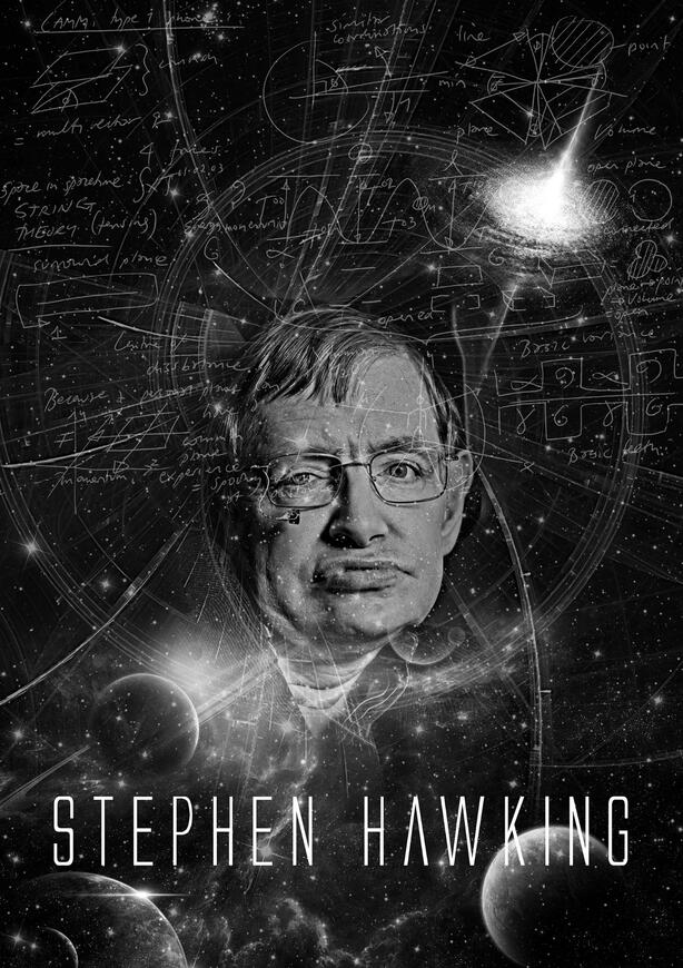 Super People poster series - Stephen Hawking